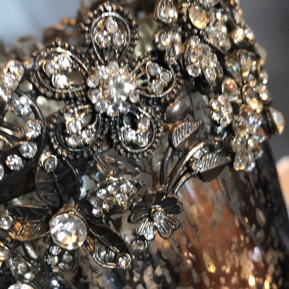 New Nicole Miller Blue Candleholder Antique Style - Picture 6 of 6